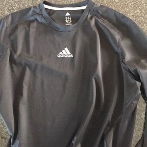 adidas running LONG SLEEVE BLACK TOP FOR COOL WORK